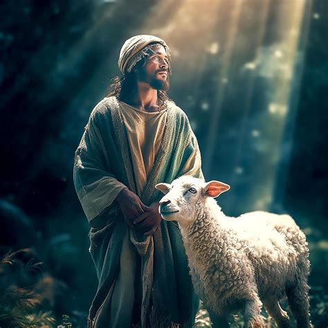 7 Beautiful Images of Jesus Christ as The Good Shepherd .